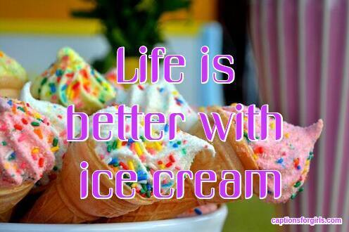 Ice Cream Instagram Captions