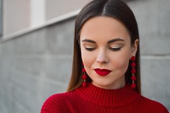 Red Lipstick Captions